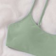 thumbnail image 5 of Girls Size 8 Swimsuit 2 Piece High Waisted Thin Straps Cute Swimsuit Bathing Suit Solid Bikini SetsArmy Green,11-12 Years, 5 of 5