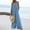 #1-Blue, variant on Azrian Womens Plus Jumpsuits Summer,Fashion Casual Cold Shoulder Tops Solid Button Suspender Wide Pocket Leg Pant M-XXL Size Suit Sets on