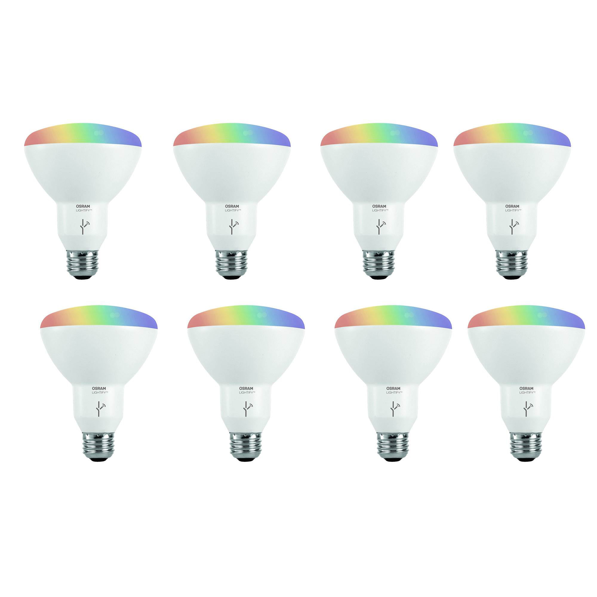 2 Bulbs Sylvania Osram Lightify Smart Home 65W BR30 White/Color LED Light Bulb