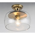 thumbnail image 3 of Maxim 26129CLBZAB 11 in. Goblet One-Light Semi-Flush Mount Ceiling Light, Bronze & Antique Brass, 3 of 5