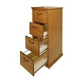 thumbnail image 5 of Martin Furniture Huntington Oxford 4 Drawer Wood File Cabinet Natural, 5 of 7