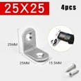 thumbnail image 1 of Greenne 4 Pcs Supports d'Angle en Acier Inoxydable, Supports en Forme de L à Angle Droit, 1 of 3