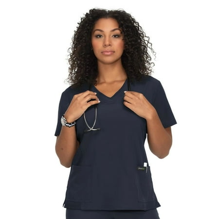 koi Planet Women's 1034 Longevity Top Charcoal XX-Small