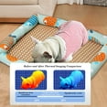 thumbnail image 4 of Moocorvic Cooling Mat for Dogs, Pet Bamboo Bed for Cats, Washable Summer Sleeping Pad for Crate, Indoor & Outdoor Floor, Car Seats, 4 of 7