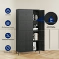 thumbnail image 5 of AUHUP Metal Locker for Employees with lock, Industrial Steel Storage Locker for School Gym Home Office Staff, Black-12 Doors Metal Storage Cabinet, 5 of 10