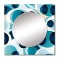 thumbnail image 2 of Designart "Minimalist Geometry with Cobalt Blue Circles I" 0 Square Mirror For Wall Decor - Large Blue Square Printed Wall Mirror Art - Square Modern Mirror - Wall Mounted Square Large Mirror, 2 of 5