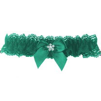Elegant Lace Green Garters for Bride Wedding Garter Bridal Garters Party Leg Thigh Garter Belt