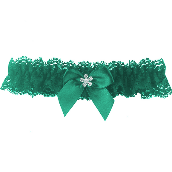Elegant Lace Green Garters for Bride Wedding Garter Bridal Garters Party Leg Thigh Garter Belt