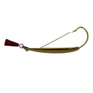 H&H Tackle Redfish Weedless Spoon Fishing Lure, Gold, 0.25 oz, HRWS14-02