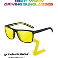 thumbnail image 4 of Grinderpunch Night Vision Yellow Lens Glasses Anti Glare Driving Sun Glasses Polarized, 4 of 11