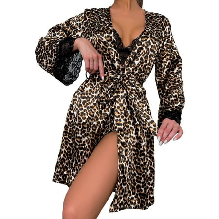 CZSCPDAW Lingerie For Women Sexy Lace Plus Size Underwear Pajamas Women Sexy Lingerie Teddy Bodysuit Women s Nightgown Sexy Lace Cardigan Wear Bathrobe Pajamas