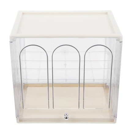 Moluckfu Stainless Steel Bread Bin for Freshness Preservation White 1Set