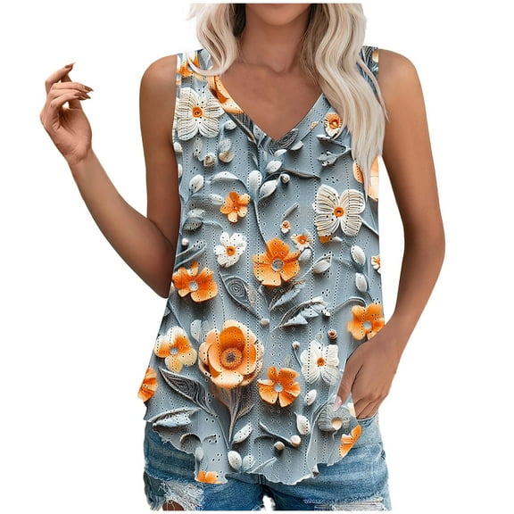 Plus Size Summer Tops For Women 5 Xl White Tank Top Woman Pack Tunic Tops For Women Loose Fit Dressy Summer T-Shirts For Women Graphic Tees Funny Cats