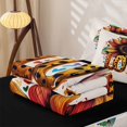 thumbnail image 5 of Manfei Ink Love Zipper Full Size Comforter Sets with Fitted Sheet and 2 Pillowcases, Graffiti Rainbow Sunflower Zipper Bedding Set, Cream Orange, Black Reversible, 4-Piece, 5 of 7