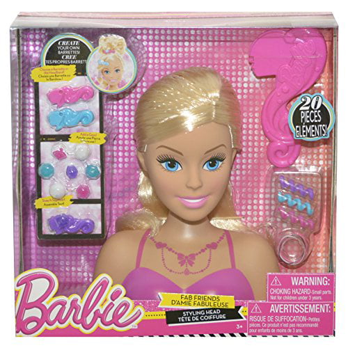 Barbie Glam Party 20 Piece Styling Head Set - Blonde 