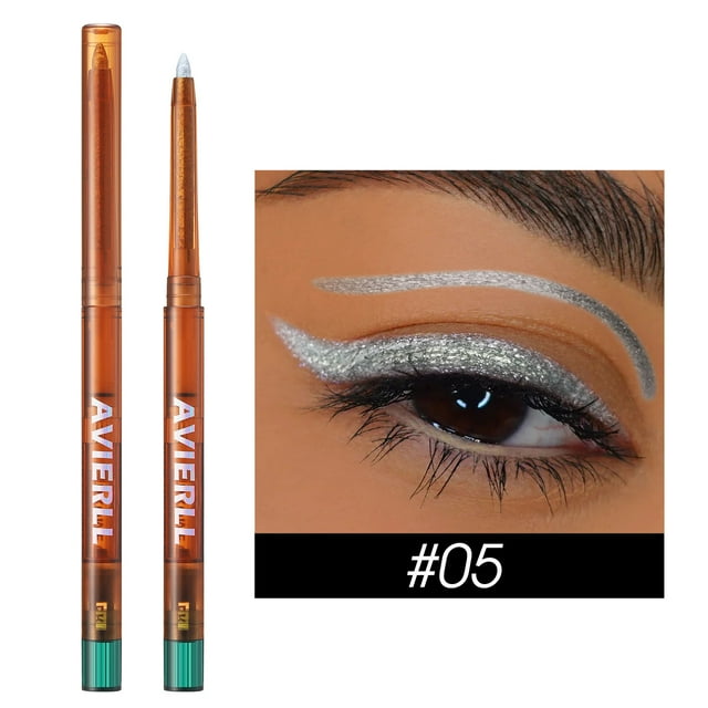 Set de delineador de ojos en gel metálico 6 colores - Lápiz de sombra de ojos brillante a prueba de agua - Barra de maquillaje 2 en 1 que cambia de color de larga duración para ojos - Delineador