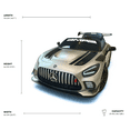 thumbnail image 3 of KidsVIP 12V Mercedes Benz GT3 Licensed Ride-On Luxury Sports Car With Rubber Wheels, Leather Seats, Music Player, Lights & Remote, 3 of 9