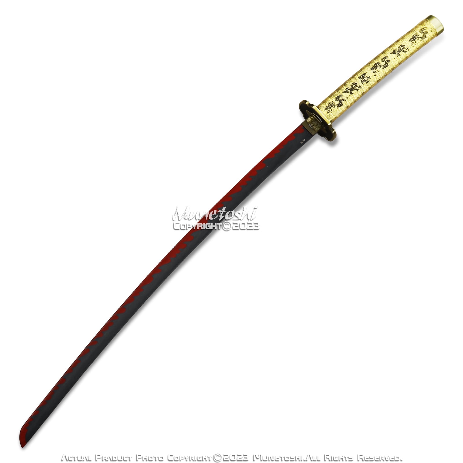 Munetoshi 40.5” Steel Yoriichi Nichirin Katana Samurai Sword Demon