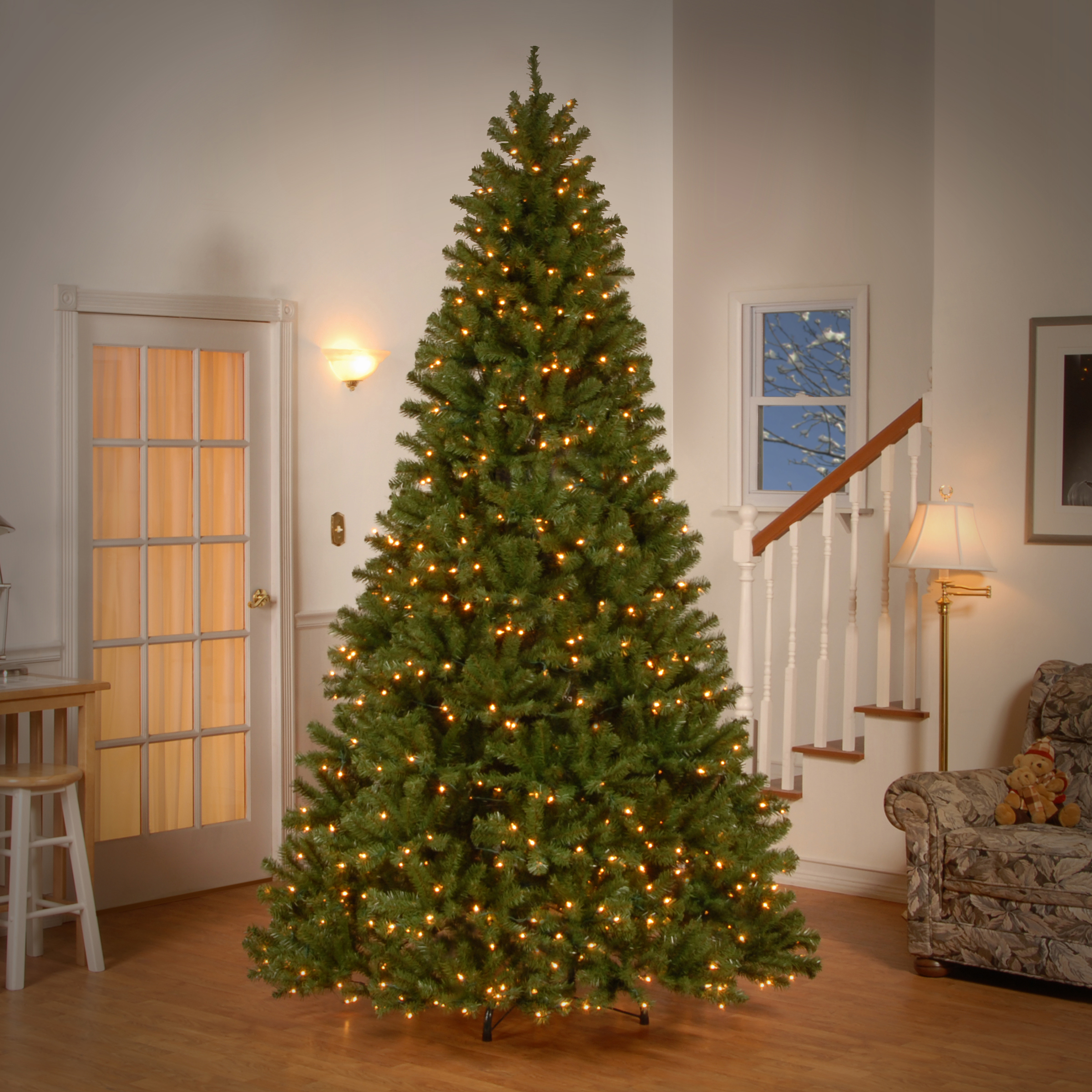 National Tree Company Clear Prelit LED Green Spruce Christmas Tree, 9' - image 2 of 3
