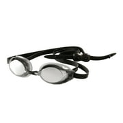 FINIS Lightning Goggles - Competitive Watertight Swim Goggles for Women and Men - with Adjustable Silicone Straps and 4 Interchangeable Nose Pieces - Silver/Mirror