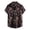 Brown, variant on Men'sHawaiian Shirts Tropical Summer Floral Printed Short Sleeve Button Down Shirts Neon Mens Beach Shirts