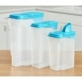 Mainstays Plastic Food Storage Containers with FlipTop Lids, Set of 3