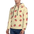 thumbnail image 3 of Goofa Strawberries for Men's Hooded Sweatshirt - Lightweight Pullover Hoodie with Kangaroo Pocket, Perfect for Everyday Wear-Large, 3 of 7