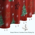 thumbnail image 6 of Red Christmas Tree Pattern Shower Curtain 72"x72" ,Bathroom Decorative Shower Curtains Set with 12 Hooks,Modern Waterproof Washable Shower Curtain, 6 of 6