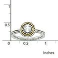 thumbnail image 3 of Stackable Expressions Sterling Silver and 14 Karat Yellow Gold Accent White Topaz Ring, 3 of 6