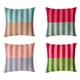 thumbnail image 1 of Bearachild 4 fundas de almohada de terciopelo modernas para decoración de sala de estar con patrón de rayas. Decoración del hogar, 1 of 6