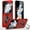 Red, variant on Dteck for Samsung Galazy Z Flip 5 Case, Galaxy Z Flip 5 Case with Screen Protector, Samsung Z Flip 5 Phone Case with Rotate Ring Magnetic Kickstand,Black