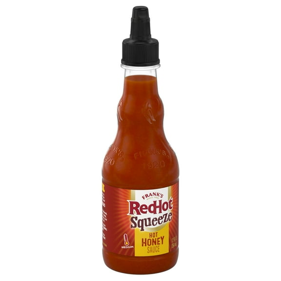 Frank's RedHot SqueezeITSC Hot Honey Sauce, 12 fl oz (Pack of 6)