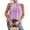 Purple, variant on Women Tops Halter Neck Sleeveless Solid Color Pullover Tops Multi Layer Ruffle Hem Commuting Style Short Tops