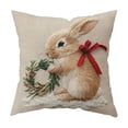thumbnail image 2 of Housse de Coussin de Pâques Série Simples, Lapins Mignons Imprimés, Housse de Coussin de Sofa, Décoration de Fête, 2 of 6