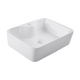 thumbnail image 1 of URREA LV1003A021 Lavabo KUUN Rectangular de Sobreponer Cerámico, Color Blanco, Lavabo para Baño negro, 1 of 2