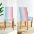 thumbnail image 3 of Yayeee 2 Pack Dining Chair Covers Stretch Parson Chairs Slipcovers Seat Protector, Light Pink Gradient, 3 of 6