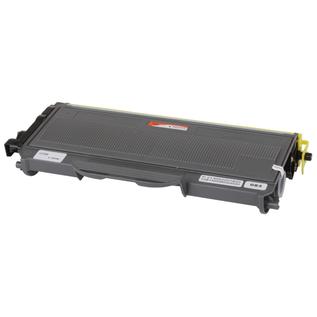 Cartouche de toner Noire Compatible Brother TN-330 par Superink, Conçue pour Être Utilisée avec les Imprimantes Brother. la Cartouche Présente un Boîtier en Plastique Gris avec des Étiquettes Visibles et un Mécanisme de Verrouillage Jaune à une Extrémité. Convient aux Besoins d'Impression de Haute Qualité.