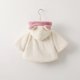 thumbnail image 5 of Abrigo De Invierno Para Niños Pequeños Chaquetas De Abrigo Para Niñas Color Sólido Felpa Flores Lindas Orejas De Conejo Sudadera Con Capucha Abrigo Grueso Capa Blanca Odeerbi LM103-3785, 5 of 6