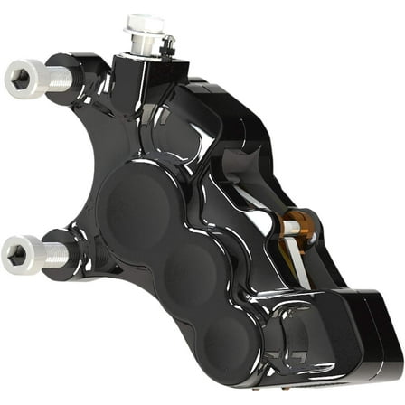 Arlen Ness 02-215 6-Piston Differential Bore Front Brake Caliper for 11.8in. Rotors - Left Side - Black