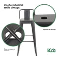 thumbnail image 3 of Silla Tolix Acero Metalica Con Descansabrazos gris KingsHouse COMBO-KH-94, 3 of 8