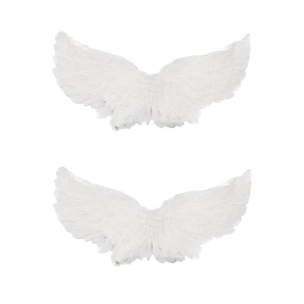 Disfraz de Halloween Sunnimix 2 ala personalizada Mascota cosplay Perro Angel Wing Blanco L Talla S