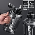 thumbnail image 5 of 1600 ML/54 OZ Large Portable Sports Water Bottle with Handle Durable Gallon Water Bottles Large Plastic Water Bottles Fitness Sipper for Indoor Outdoor Black, 5 of 7