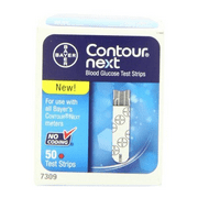 Contour Next Bayer Blood Glucose Test Strips, 3 Pack of 50 (150 Strips)