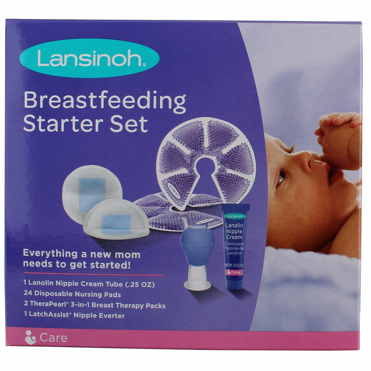 Lansinoh Care Breastfeeding Starter Set, 28 Ct