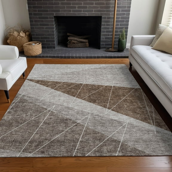 Addison Rugs Chantille Indoor/Outdoor Transitional Modern Gray Washable Rectangle Rug, 2'6" x 3'10"
