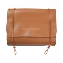 PRINxy Large Capacity Travel Cosmetic Bag For Women,Makeup Bag Travelling Leather Cosmetic Bag ,Multifunctional Storage Travel Makeup Cosmetic Bag Brown