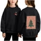 thumbnail image 2 of Cowsor Girls Sweatshirts Kids Cute Graphic Crewneck Pullover Tops Xmas Long Sleeve Holiday Shirts, 2 of 7