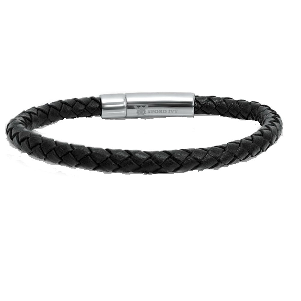 Razor Blade Black Leather Bracelet – I Want It Black