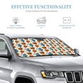thumbnail image 3 of ZICANCN Car Sun Shades Front Windshield, Mexican Holiday Halloween Sugar Skulls Automotive Front Window Sun Shield Visor, Medium Size, 3 of 8