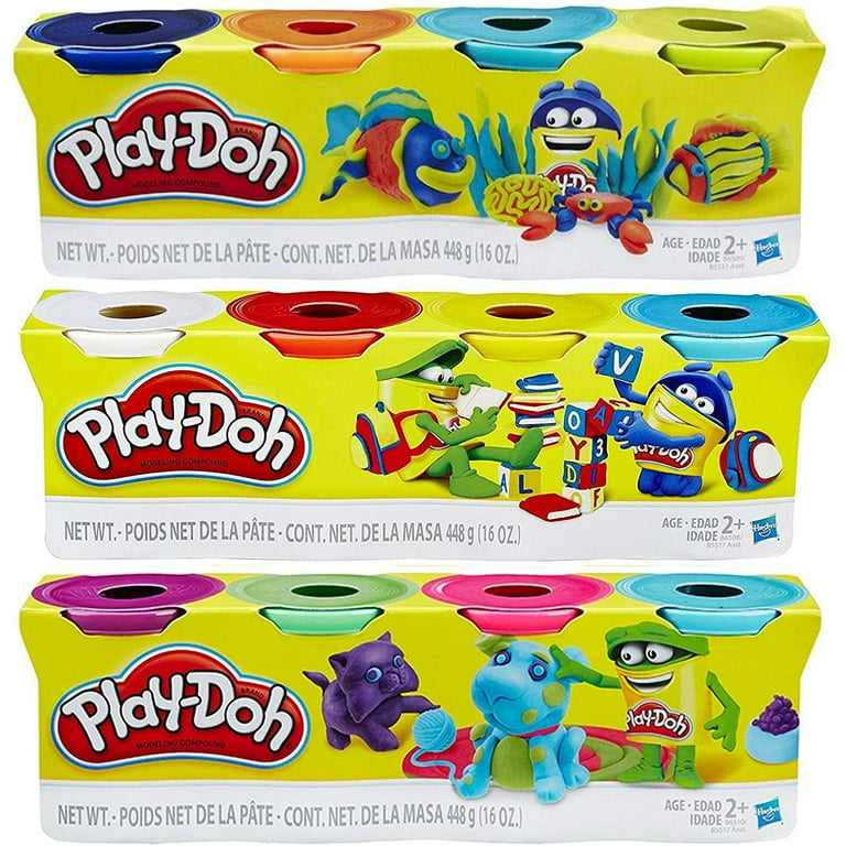 Play-Doh 4-Pack of Colors Gift Set Bundle (32 Cans-128 Oz)
